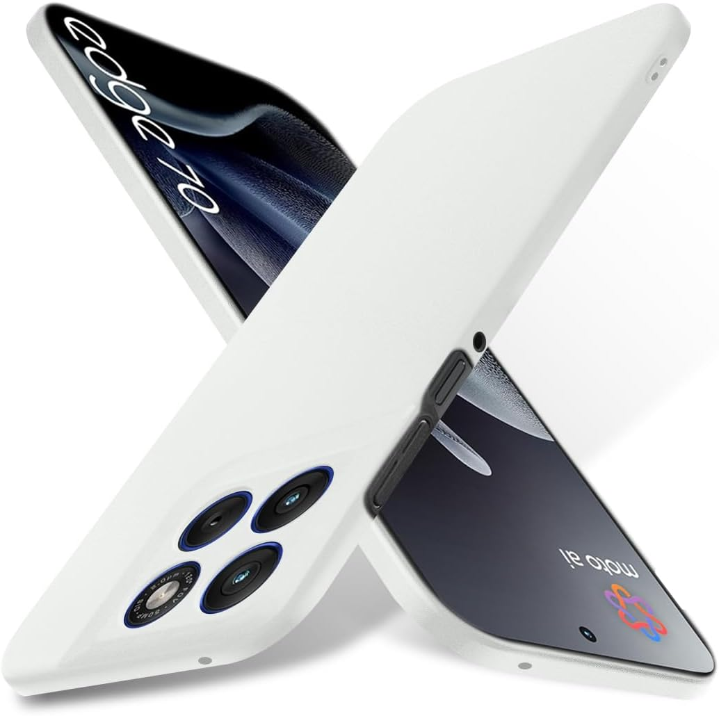 Bastmei Case for Motorola Moto Edge 50 Pro, Ultralight Ultra Thin Scratch-Resistant Non-Slip Camera Protection Matte Texture Hard PC Mobile Phone Case Cover for Motorola Edge50 Pro 6.7 Inch (Blue)