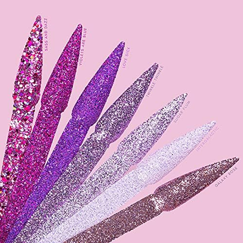 Kiara Sky 3D Glitter Nail Art | Sprinkle on Collection 1 Oz | Mix with Acrylic, Gel Polish or Dip Powder | Violets Are Blue - Cloud 9 image number 3
