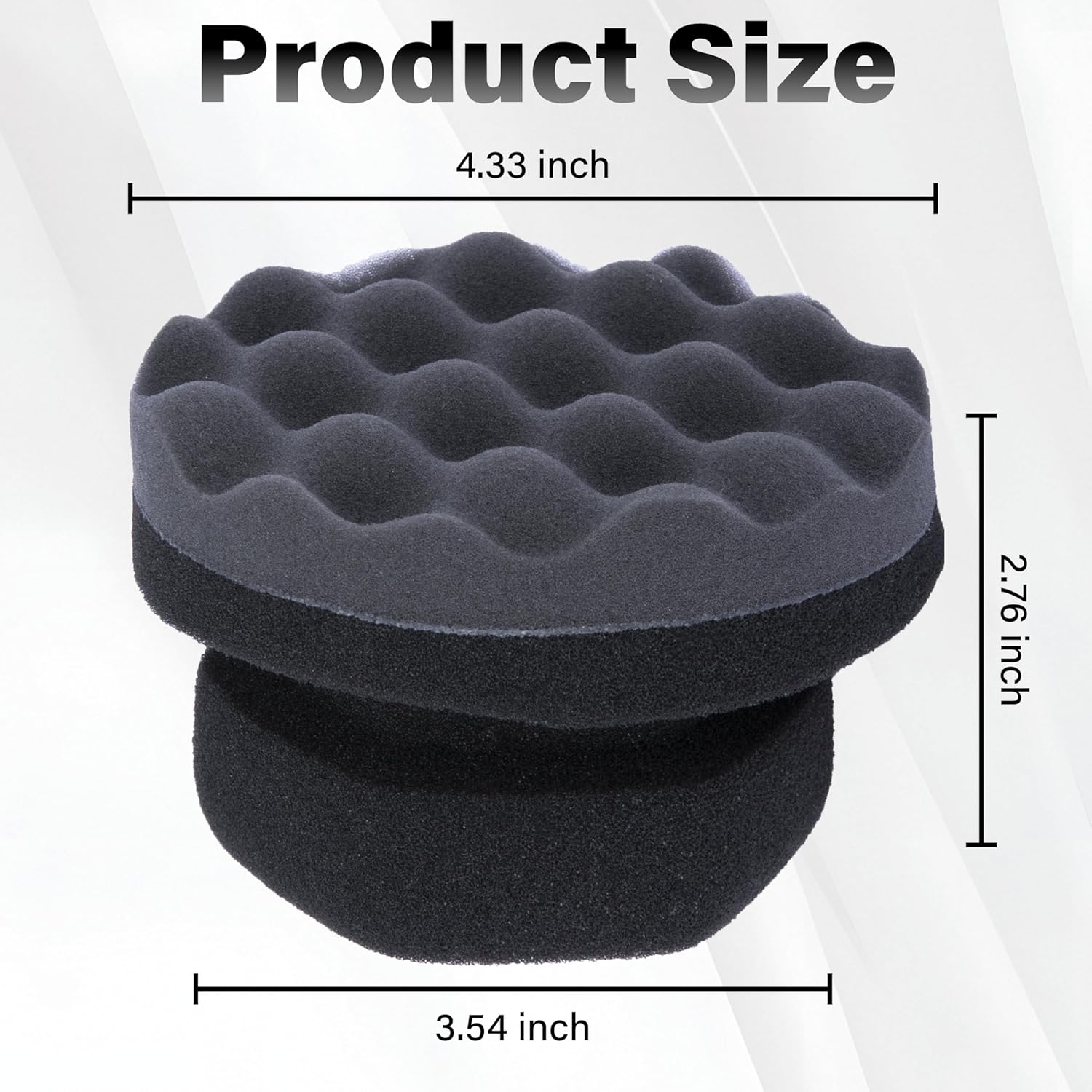 2 PCS Tire Shine Applicator Pad, Hex Grip Tire Dressing Applicator, Reusable Tire Foam Sponge, Tire Shine Brush, Car Detailing Sponge for Rubber Tires, Vinyl & Plastic Trim image number 6