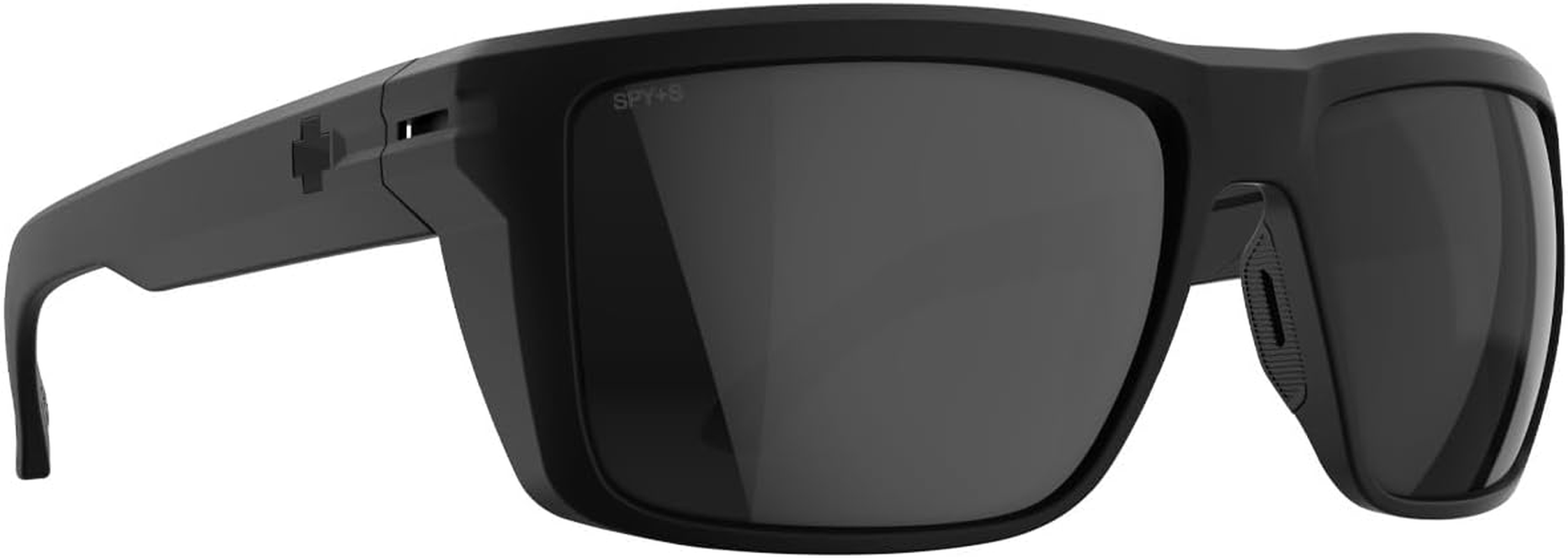 Spy Optic Men'S Overhaul XL Rectangular Sunglasses, Soft Matte Black Happy Boost Polar Black Mirror, 60Mm image number 2