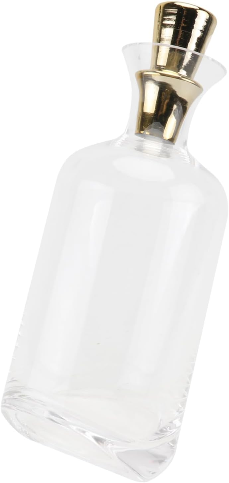 FUNOMOCYA Unique Stand Crystal Wine Flask Gold Lid Stylish Decanter for Barware for Drinkers image number 2