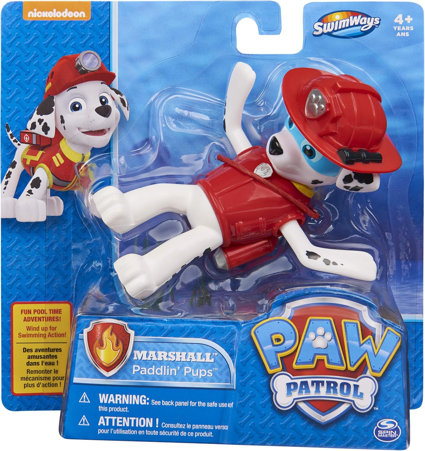 Paw Patrol Swimways Paddlin' Pups, Marshall image number 1