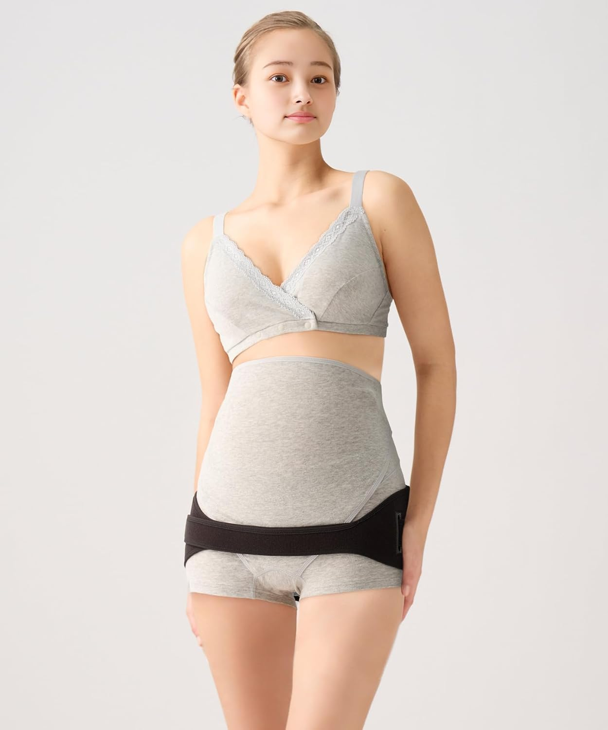 Wacoal Maternity MGY690 Women'S Pelvic Belt, for Pregnum and Postpartum Use, Anti-Slip Pelvic Belt, S - 3L, Gentle on the Waist, Comfortable to Wear and Comfortable to Wear, Bl/Black, 3L