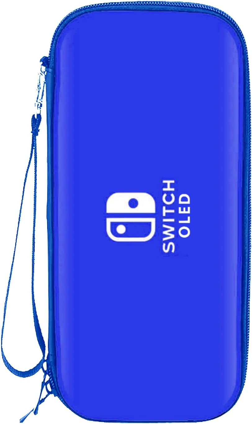 Protective Carrying Case for Nintendo Switch Oled/Regular/Lite &ndash; Premium Hard Shell Travel Case with 5 Game Card Slots, Velvet Flap & Slim 50Mm Design (Black)