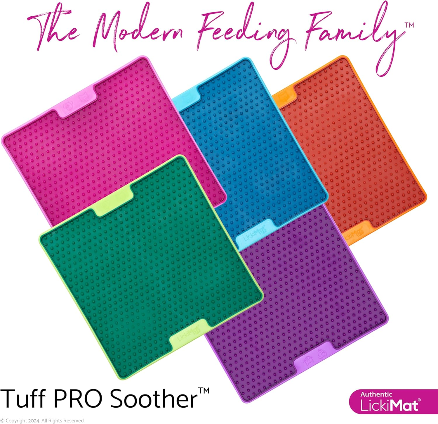 Lickimat PRO Tuff Soother for Dogs, Heavy Duty Lick Mat, Calmer, Anxiety Reliever and Alternative to Puzzle Toys and Slow Feeder Bowls. Perfect for Peanut Butter, Yoghurt, Healthy Treats, Turquoise. - Orange image number 2