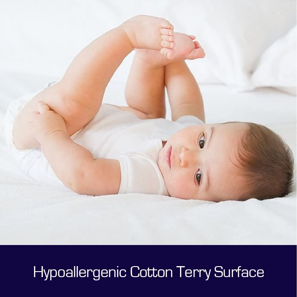 Luxor Cotton Terry Fully Fitted Waterproof Mattress Protector - Super King image number 3