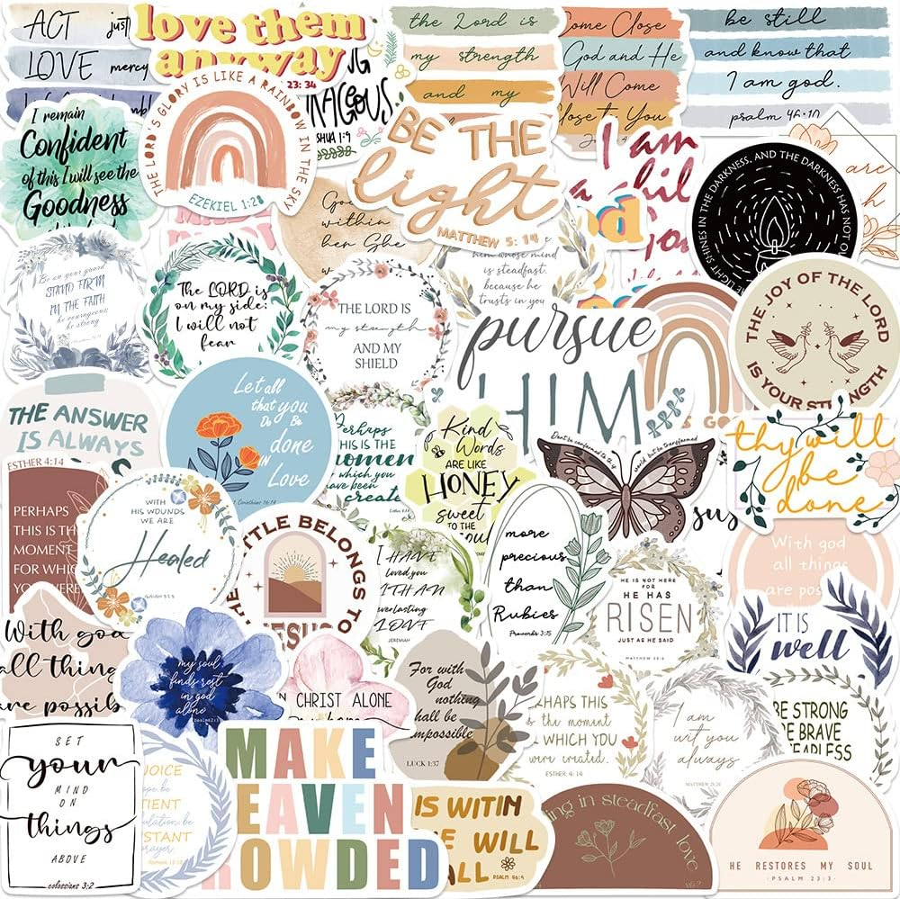 Pack of 50 Green Plant Stickers Waterproof Aesthetic Potted Plants Stickers for Water Bottle Laptop Scrapbook Skateboard Computer Car Bike Motorcycle Luggage Cute Plants Decal for Girls Adults