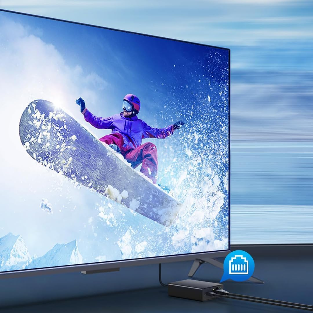 Micro USB to Ethernet Adapter 2 in 1 Micro USB to RJ45 Adapter with 5W Type C Charging Port Supports 100Mbps for Android Tablets (6.0+) & Phones image number 2