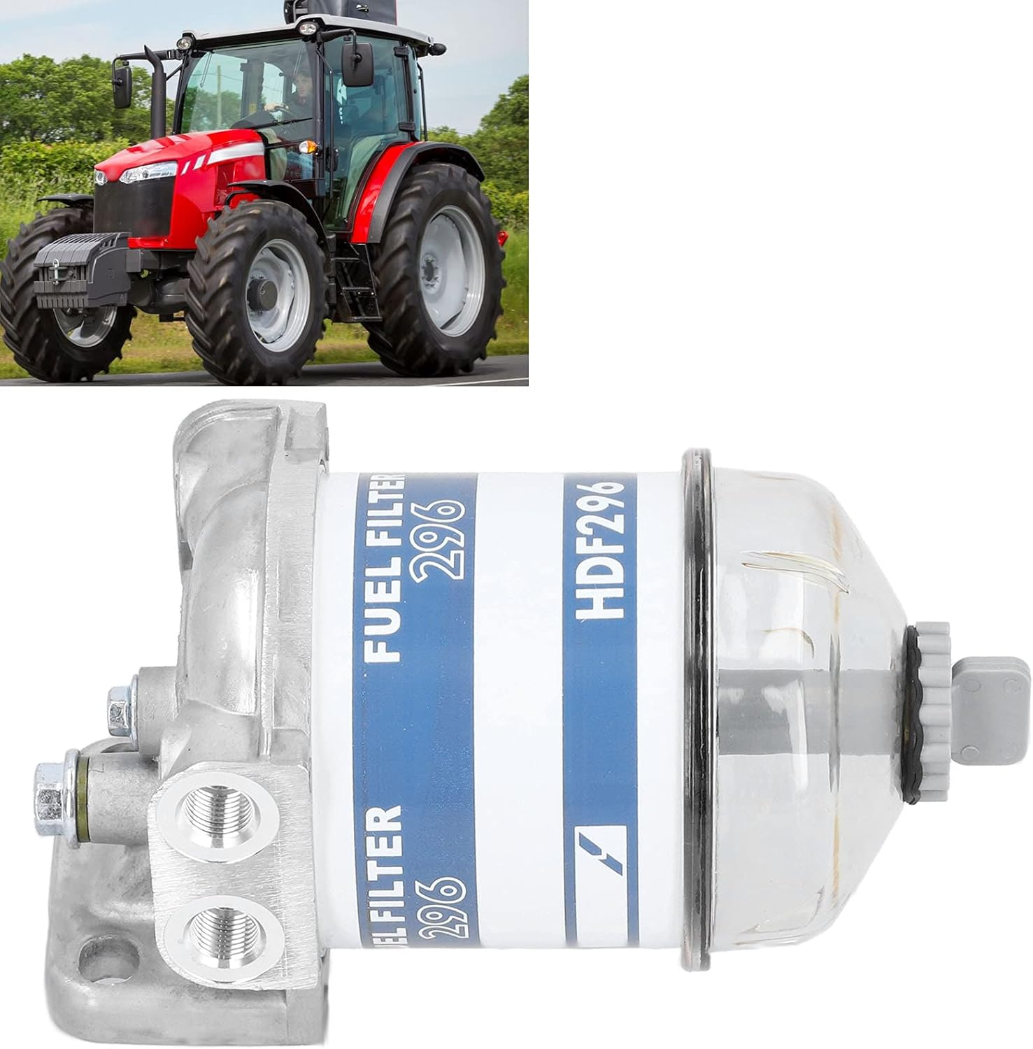 ZDETGU 7111-296 Filter Assembly, Adapt, Remove Iron Oxide Powder, Improve Engine Reliability,Aluminium image number 1