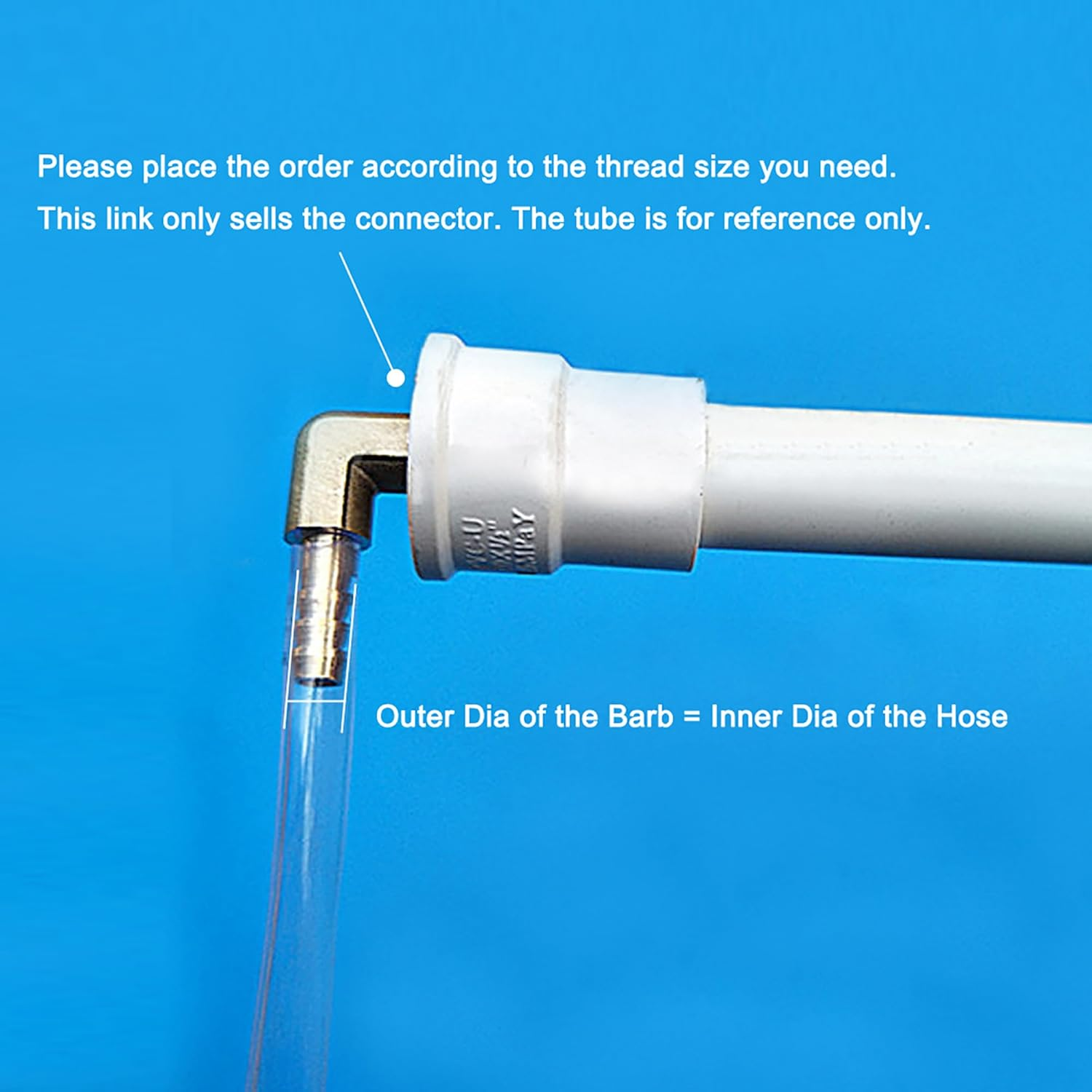 2Pcs Brass Hose Barbed Elbow Fitting 90 Degree Elbow 1/4" Hose Barb to 1/4" NPT Male Pipe Water/Fuel/Air Barbed Hose Fittings image number 3