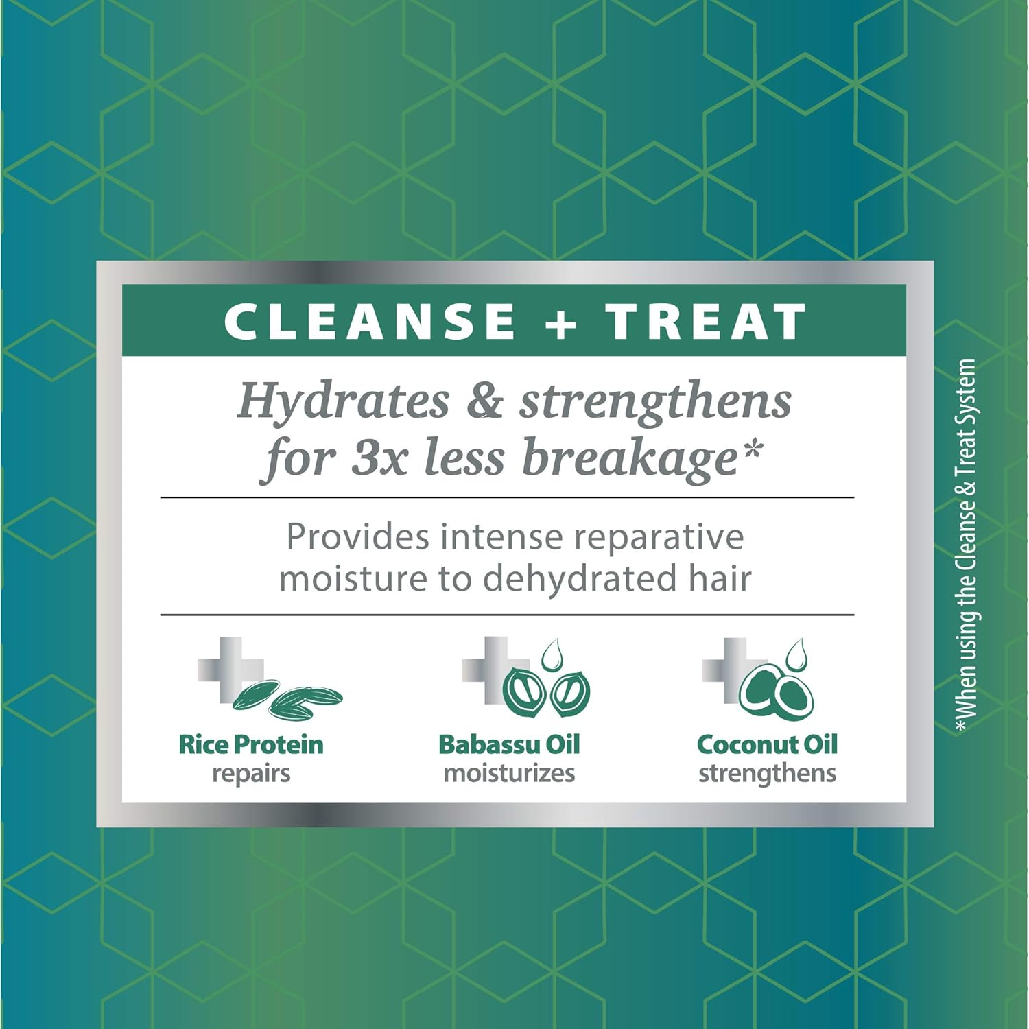 Strong & Healthy Hydrating & Strengthening Deep Conditioner. Contains Coconut Oil to Provide Intense Moisture and Repair Damaged Hair.