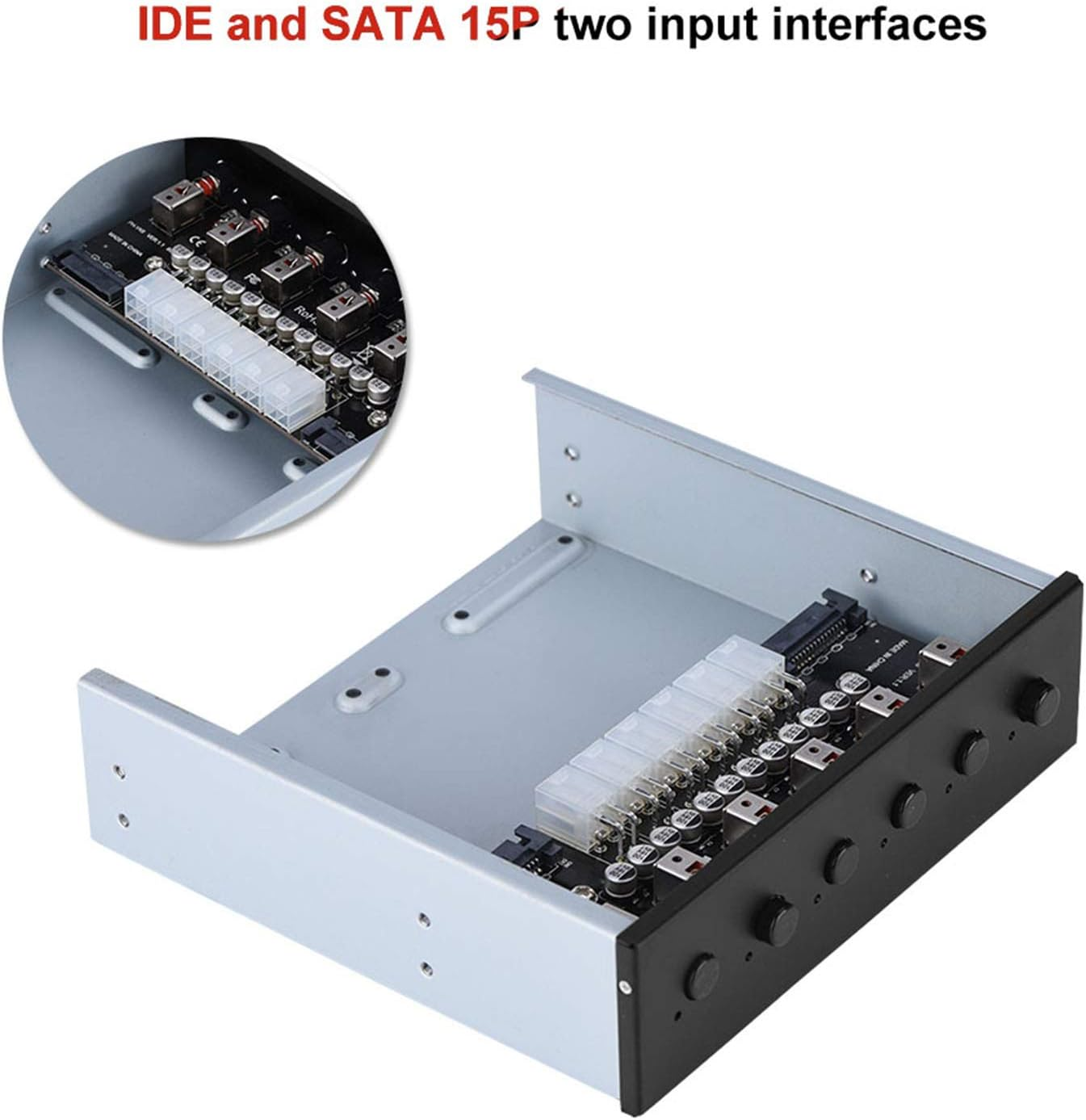 2.5-Inch Switch, Drive Switch Power Switch with 6 Self-Locking Switches HDD Power Switch, Home for PC for Desktop Computer image number 1