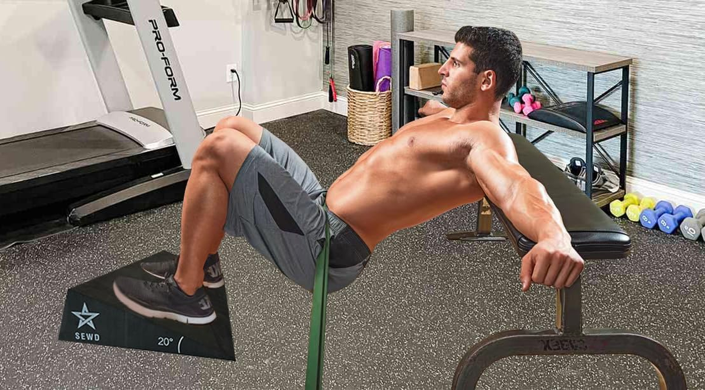 Squat Wedge by SEWD &ndash; Extra Large 20 Degree Slant Board for Heel Elevated Squat, Knees over Toes, Deadlifts &ndash; Ideal Squat Wedge Block for Home Gym and Personal Trainers. image number 4