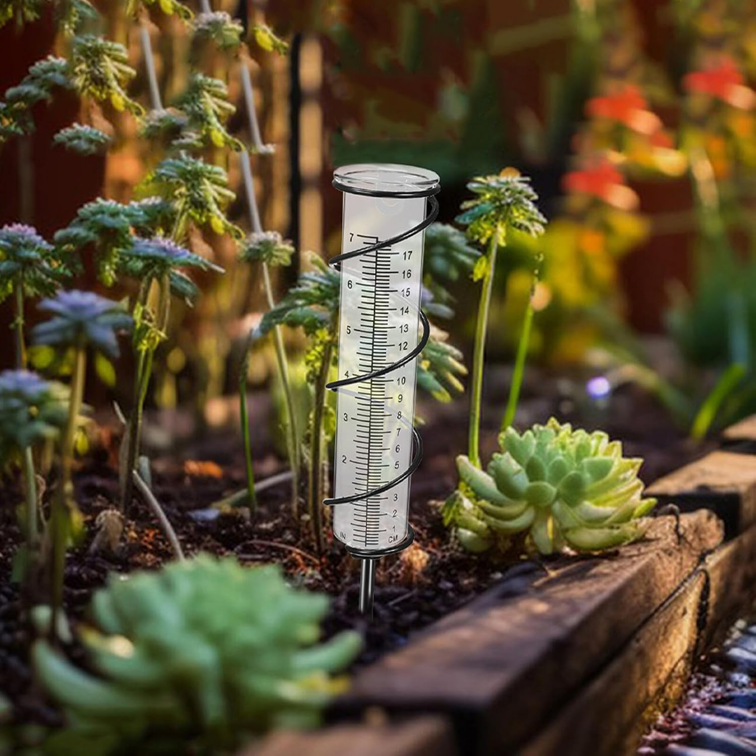 Angoily 3Pcs Freezeproof Rain Gauge Clear Scale with Large Numbers Crack-Resistant Plastic Water Tubes for Garden Lawn Outdoor Use image number 3