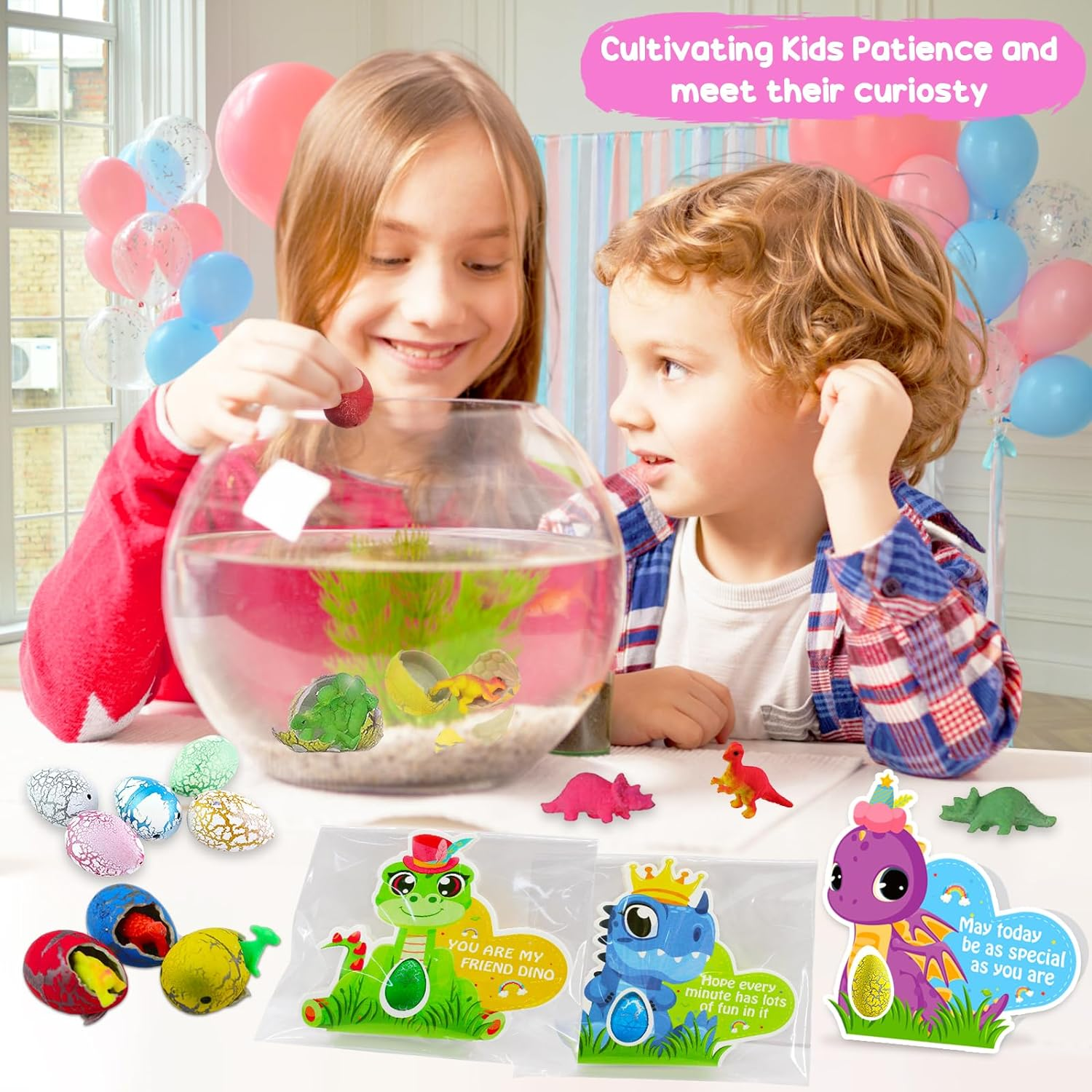 Dinosaur Party Favors Dinosaur Birthday Party Supplies, 30 Pack Dinosaur Egg Hatching Card Bulk, Funny Dino Eggs Gifts Goodie Bag Stuffer for Kids Boys Girls Toddler image number 5