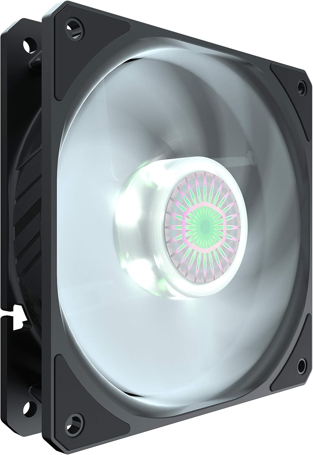 Cooler Master Sickleflow 120 White LED Case & Cooling Fan - Translucent Air Balance Blades, 62 CFM, 2.5 Mmh2O, 8 to 27 Dba - White LED image number 4