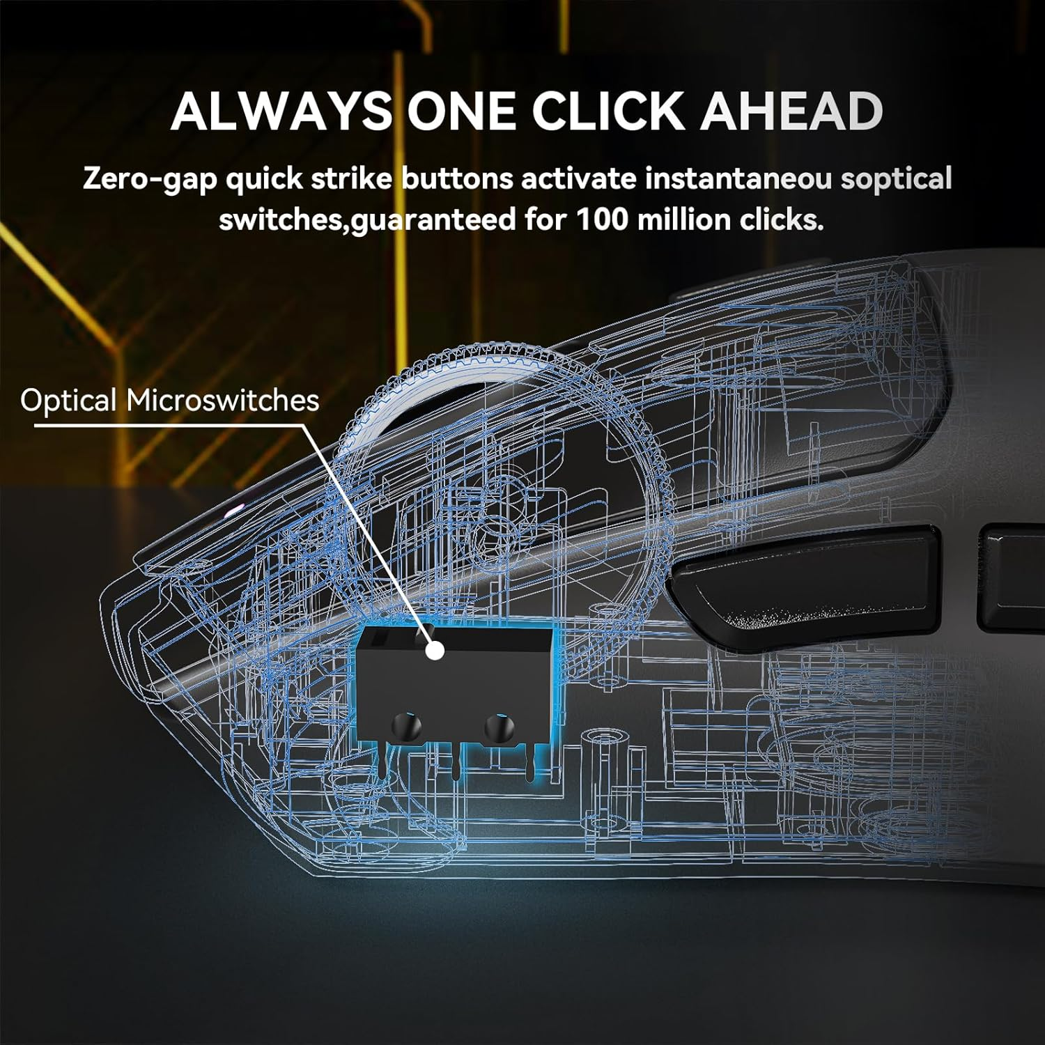 ATTACK SHARK X1 Superlight Wireless Gaming Mouse with RGB Magnetic Charging Dock, BT/2.4G/USB-C Wired Gaming Mouse, PAW3395PRO Sensor, 40000DPI, Office Mice for PC, Mac, PS5, Xbox - Black - Red image number 6