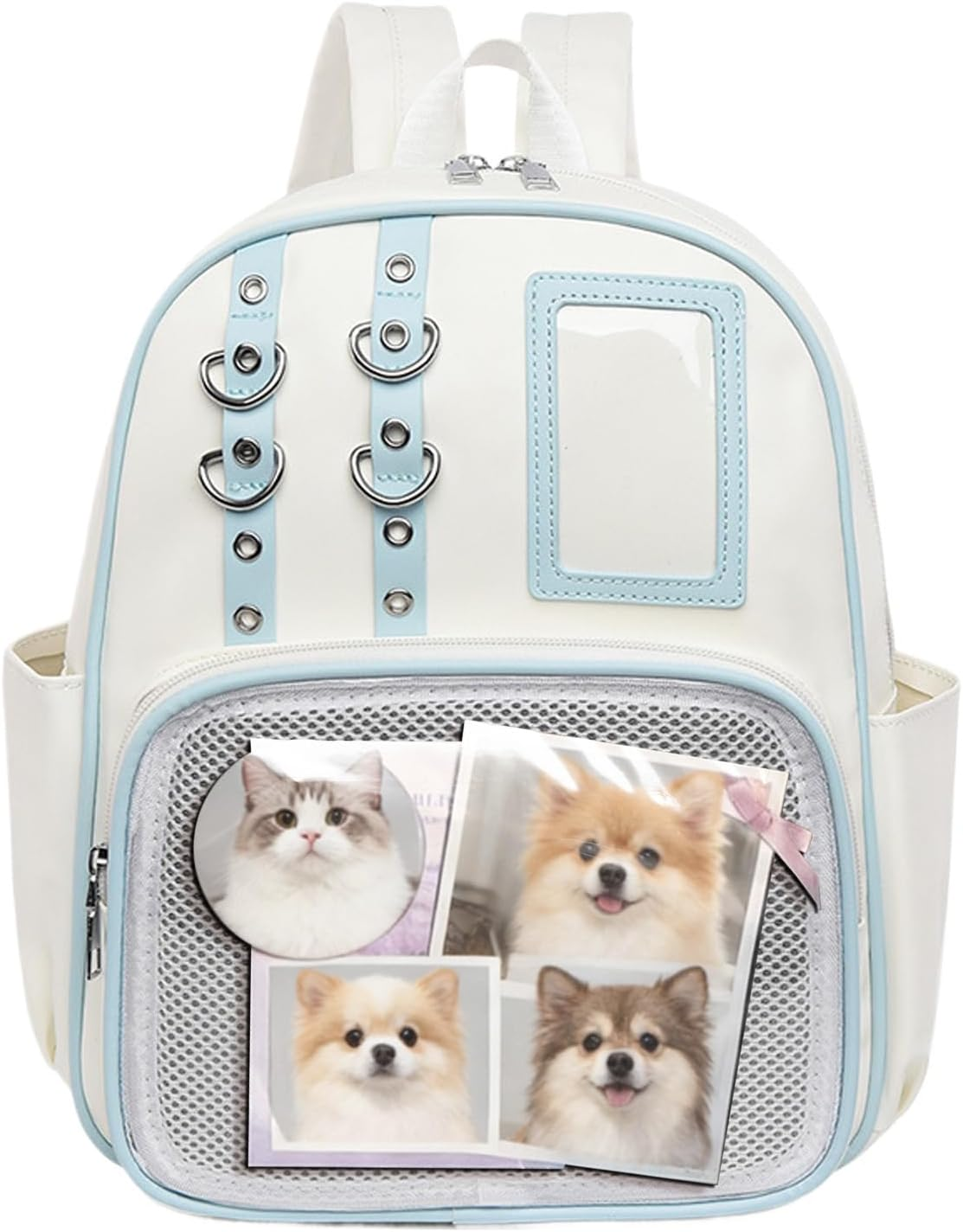 PU Bag | Aesthetic Storage Pouch with Pin Board,Badge Display Bag | for Work Fitness Everyday Sports Travel Luggage Hiking Comic Con Outdoors image number 4