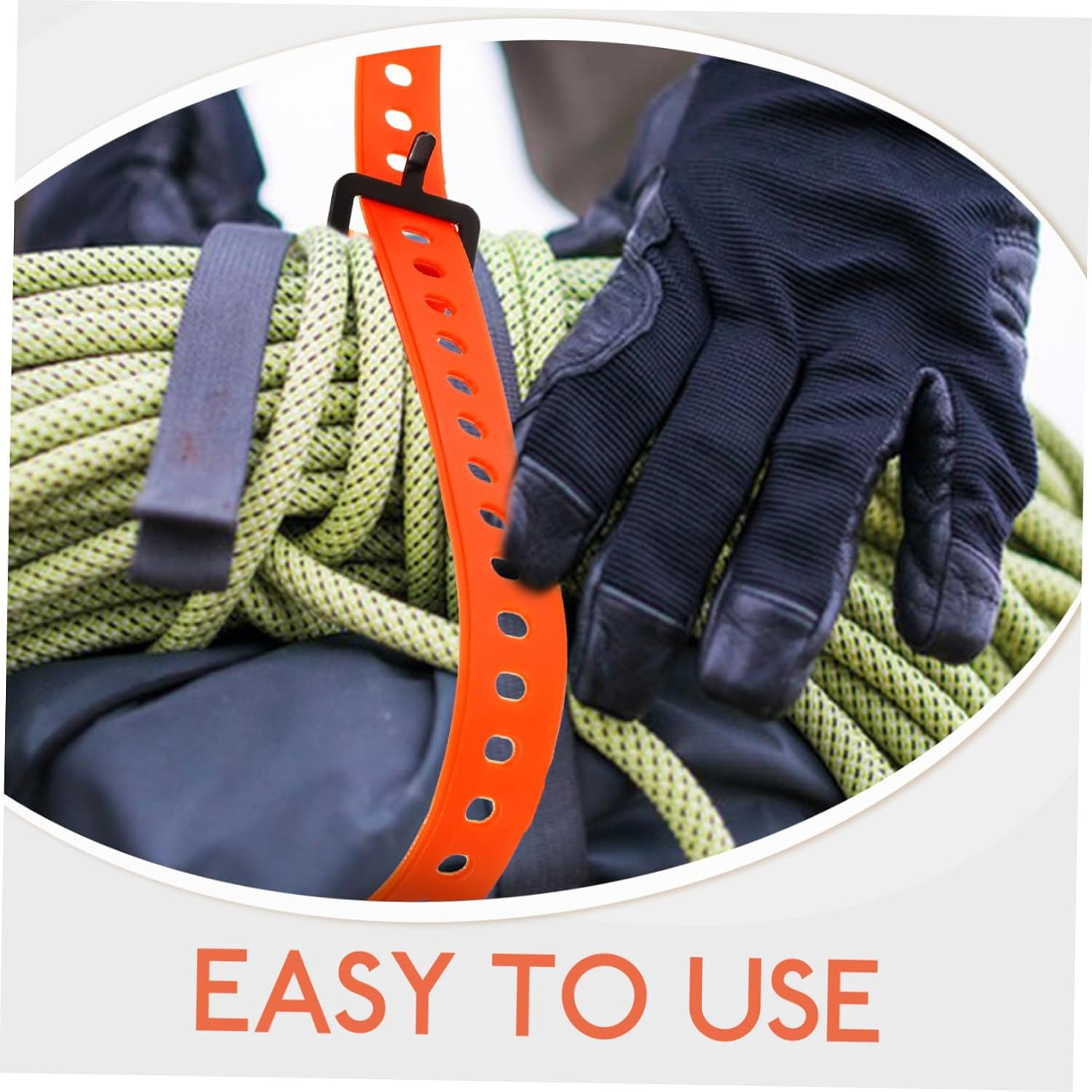 KICHOUSE Luggage Binding Strap Multi-Function Cargo Strap for Camping and Travel Durable Rubber Material Convenient for Securing Luggage and Outdoor Gear