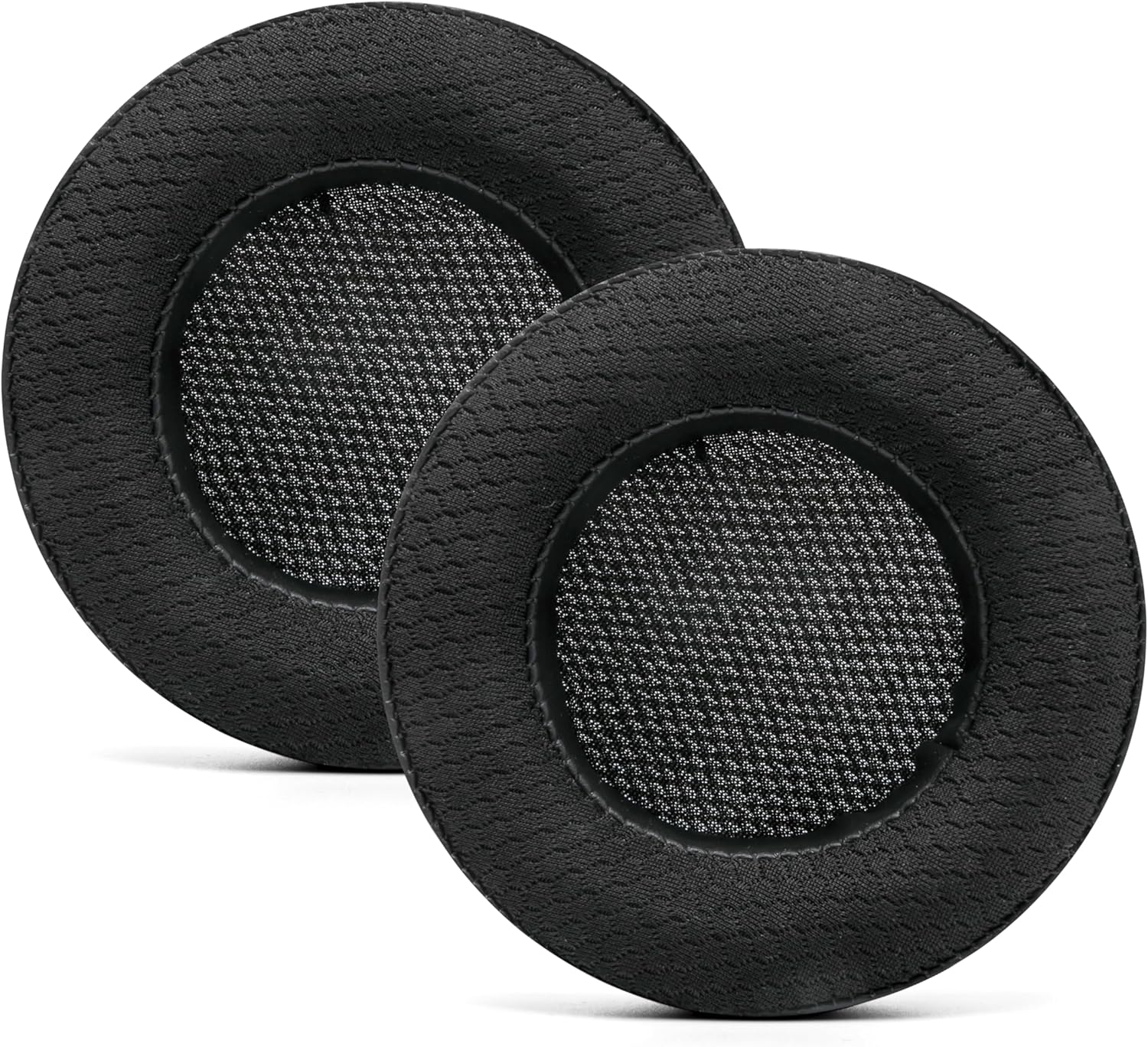 WC Freeze Virtuoso - Hybrid Fabric Cooling Gel Replacement Earpads for Corsair Virtuoso Gaming Headset, Made by Wicked Cushions, Improved Durability, Thickness and Sound Isolation | (Black) - 90'S White image number 7