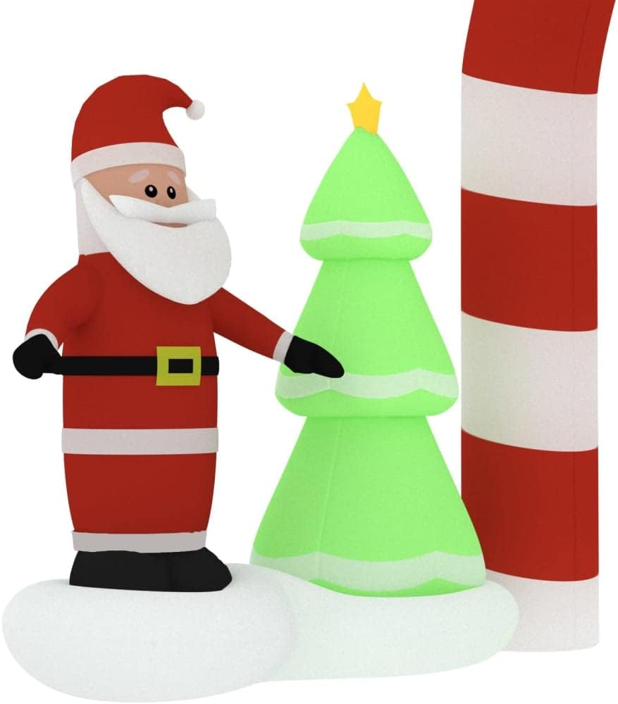 Christmas Inflatable Santa Snowman Arch Gate LED 260 Cm Holiday Decor Outdoor image number 6