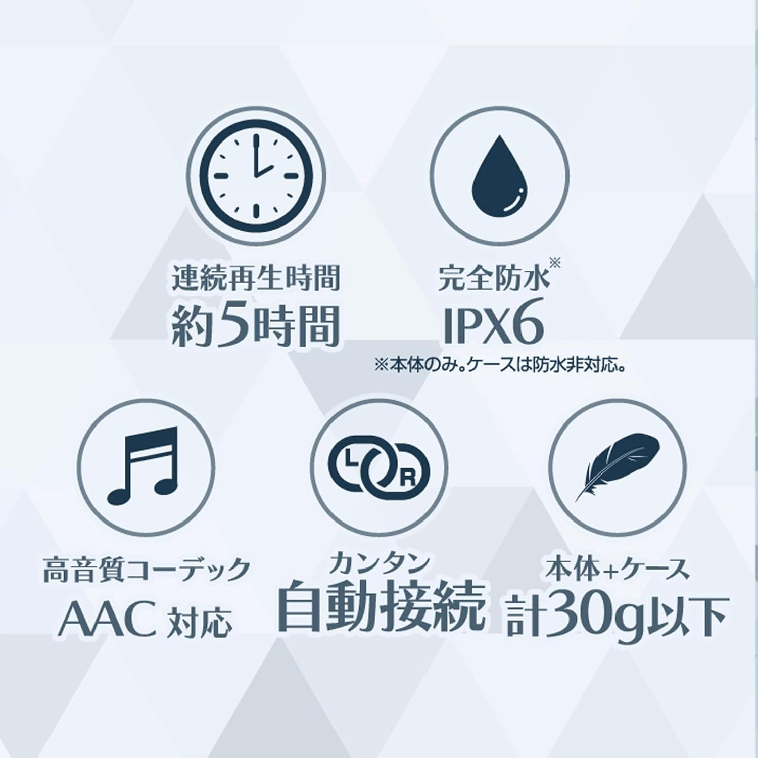 Kashimura NBL-131 Cute Pastel Color 3 Types! Easy to Enjoy Good Sound for Everyday Use, Completely Wireless Stereo Earphones, Pastel, Blue