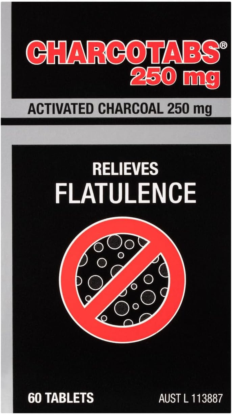 Charcocaps 250Mg Activated Charcoal 60 Tablet image number 2