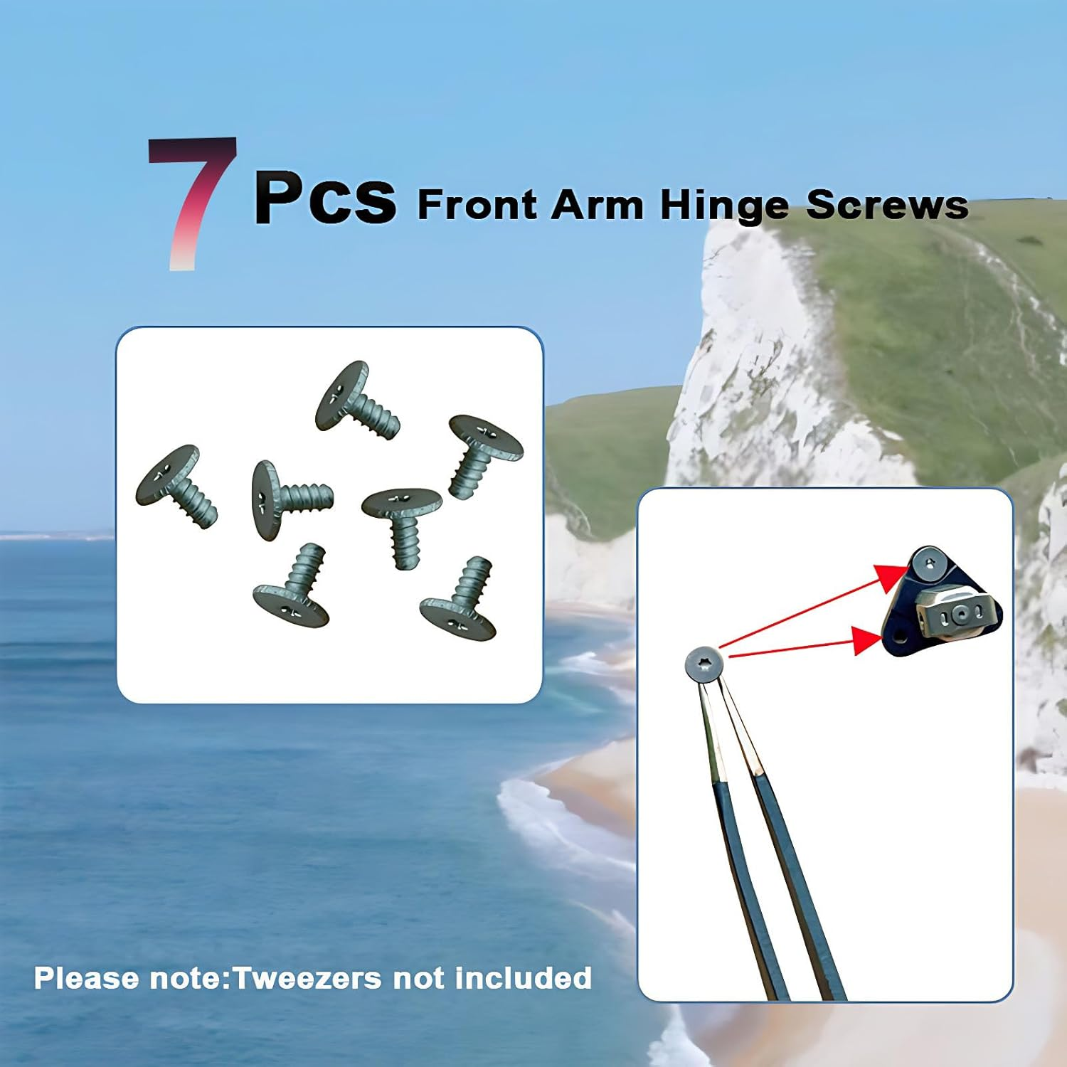 ZWLLKJGS Mini 3 Pro Front Arm Shaft Replacement Parts Arm Hinge Screws Accessories for Mini 3 Pro Front Arm Joint Drone Repair Parts(With 7Pcs Arm Shaft Screws) image number 2