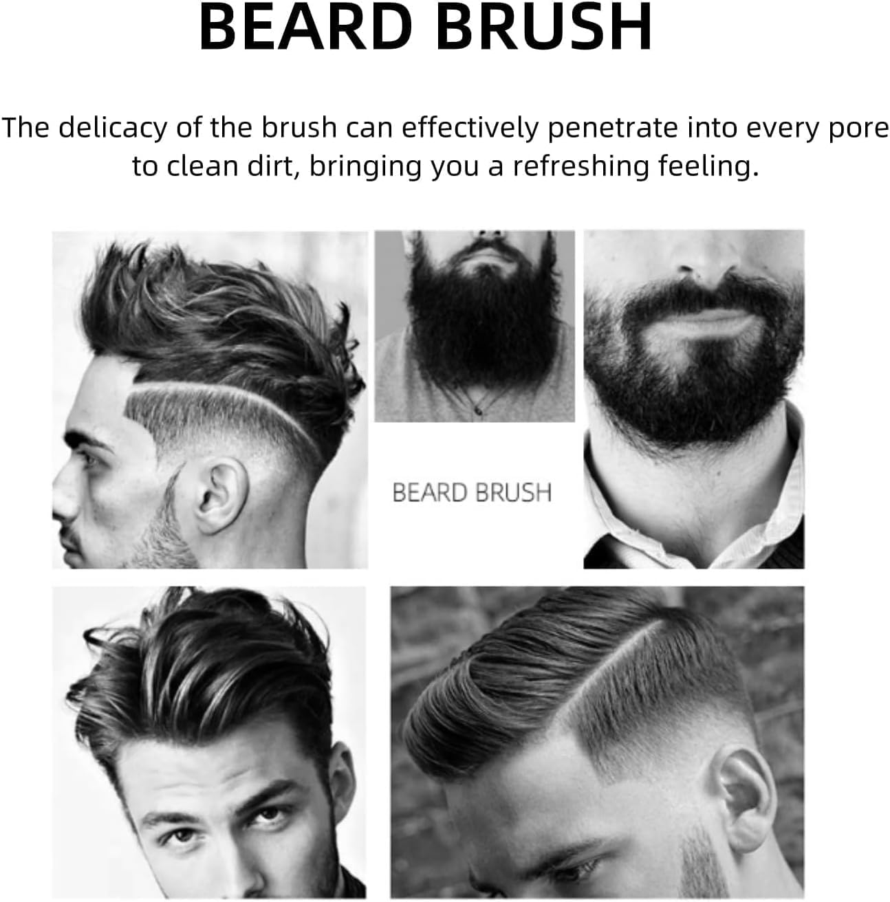 Bristle Hair Brush for Women Men, Soft Natural Bristles Brush for Thin and Fine Hair, Restore Shine and Texture image number 1