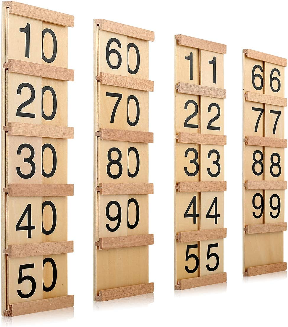 Montessori Mahematic Material Teens and Tens Board Kids Counting Number Math Learning Toy image number 2