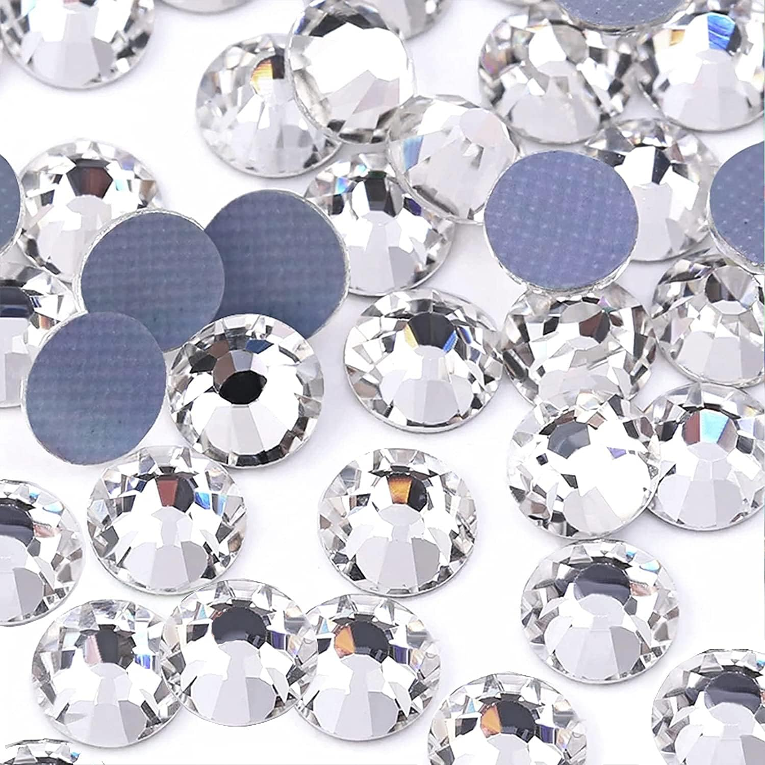 1440 Pieces Crystal AB SS12 Hotfix Rhinestones 3Mm Flatback Rhinestones for Clothes Shoes Crafts
