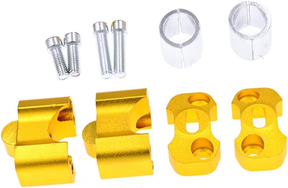 Parliky Aluminum Handlebar Riser Fat Bar Clamp Variable Handlebar Compression for Motorbike Accessories image number 1