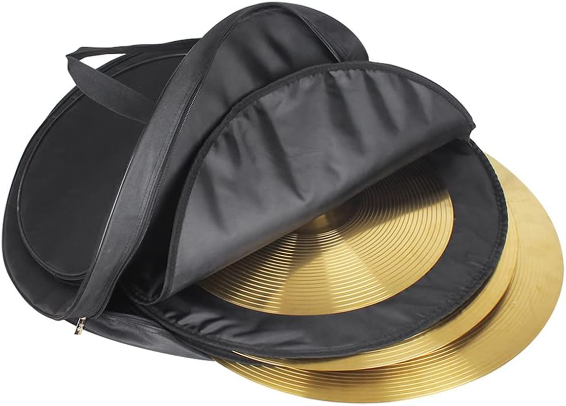 21-Inch Three Pockets Cymbal Bag - Cymbal Case Backpack Case Holder Pouch Percussion Three Pockets with Removable Divider Shoulder Strap image number 3