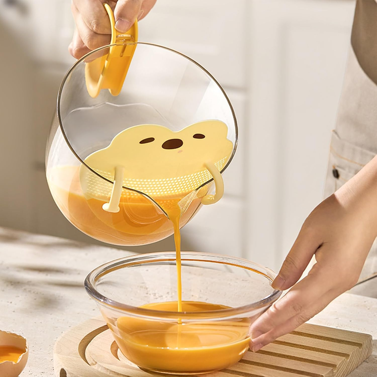 Measurement Cup | Kitchen Measuring Cups Filter Bowl | Baking Supplies Strainer Bowl Kitchen Gadgets for Egg Rice Liquid Home Cooking Restaurant Laboratory Apartment