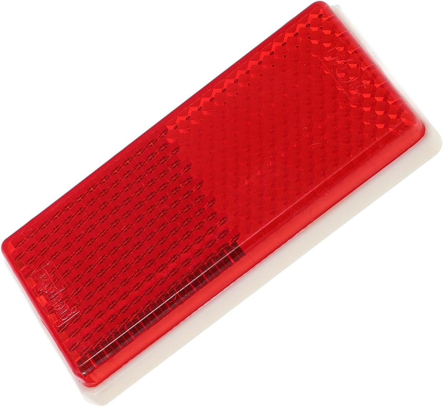 Rectangular Adhesive Reflector for Trucks and Trailers Red Vehicle Safety Reflective Strip Resistant to UV and Weather Versatile Side Marker for Cars Motorcycles and Gate Posts