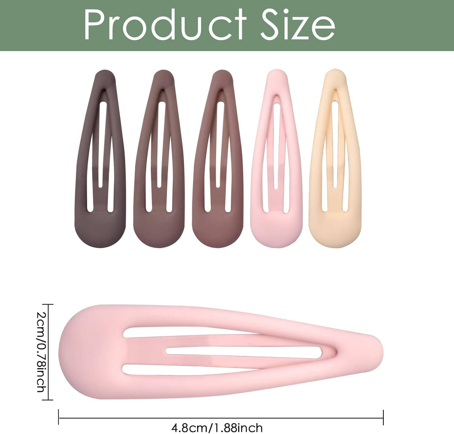 30 Pieces Hair Clips, 5 Cm Hair Clips Girls, Barrette Hair Clip, Hair Clips for Girls, Hair Clips Metal, Multi-Colored Hair Clips Children