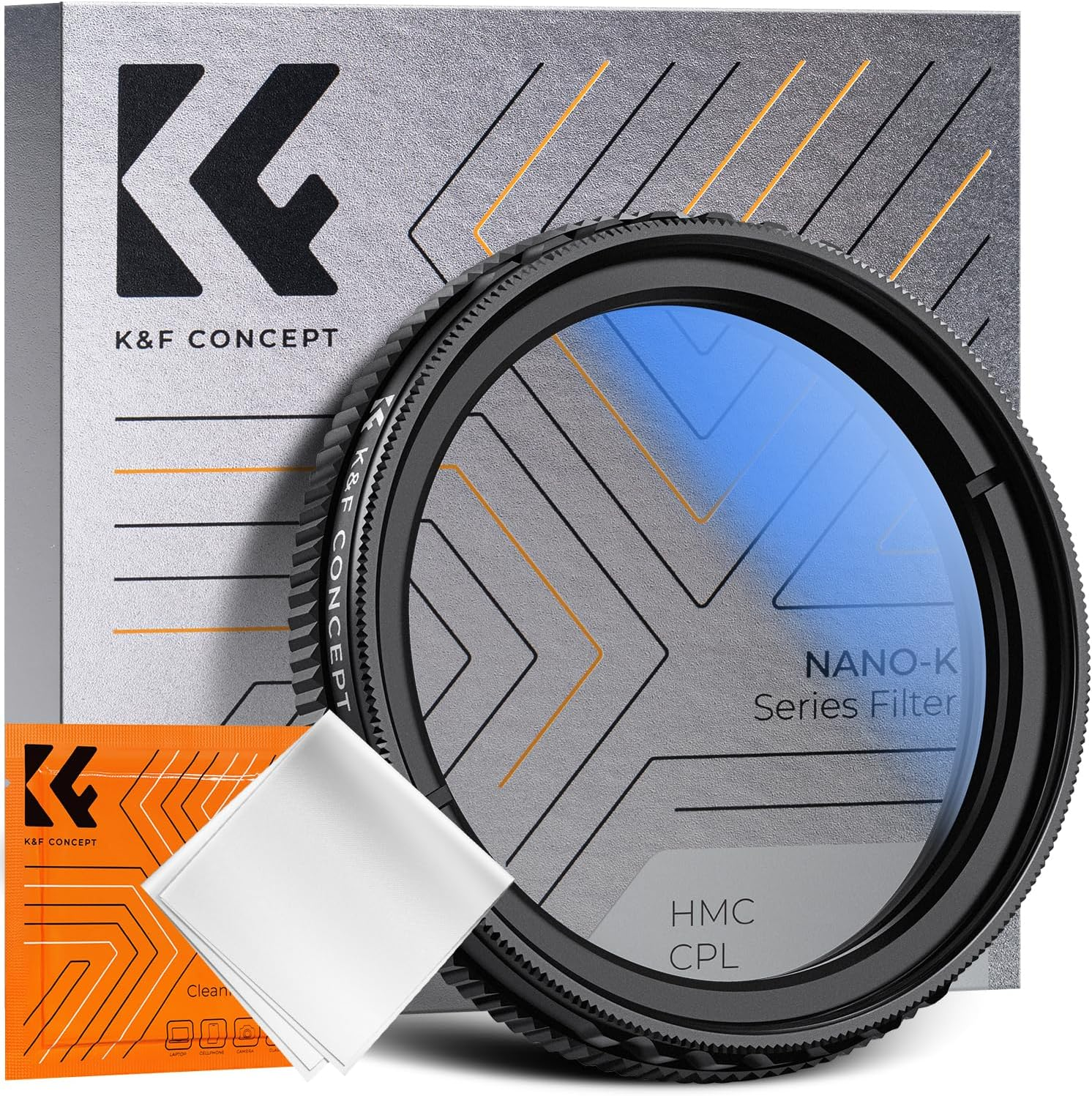 K&F CONCEPT 40Mm Ultra-Slim CPL Circular Polarizer Dashcam Filter for E1, E2, E3, E1 Lite, S1 Pro, N4 Pro N5 Dashcam, Reduce Glare and Reflection, Enhance Contrast image number 4