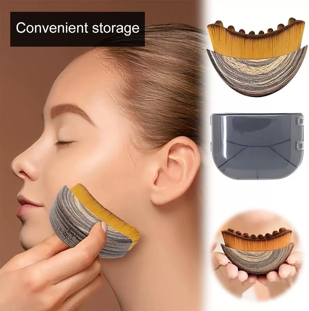 Lymphatic Contour Facial Brush,Contour Face Brush with Box,Facial Sculpting Skin Care Tool for Face,Chin and Jawline,Lymphatic Drainage Massage for the Skin Care and Relieve Fatigue image number 3