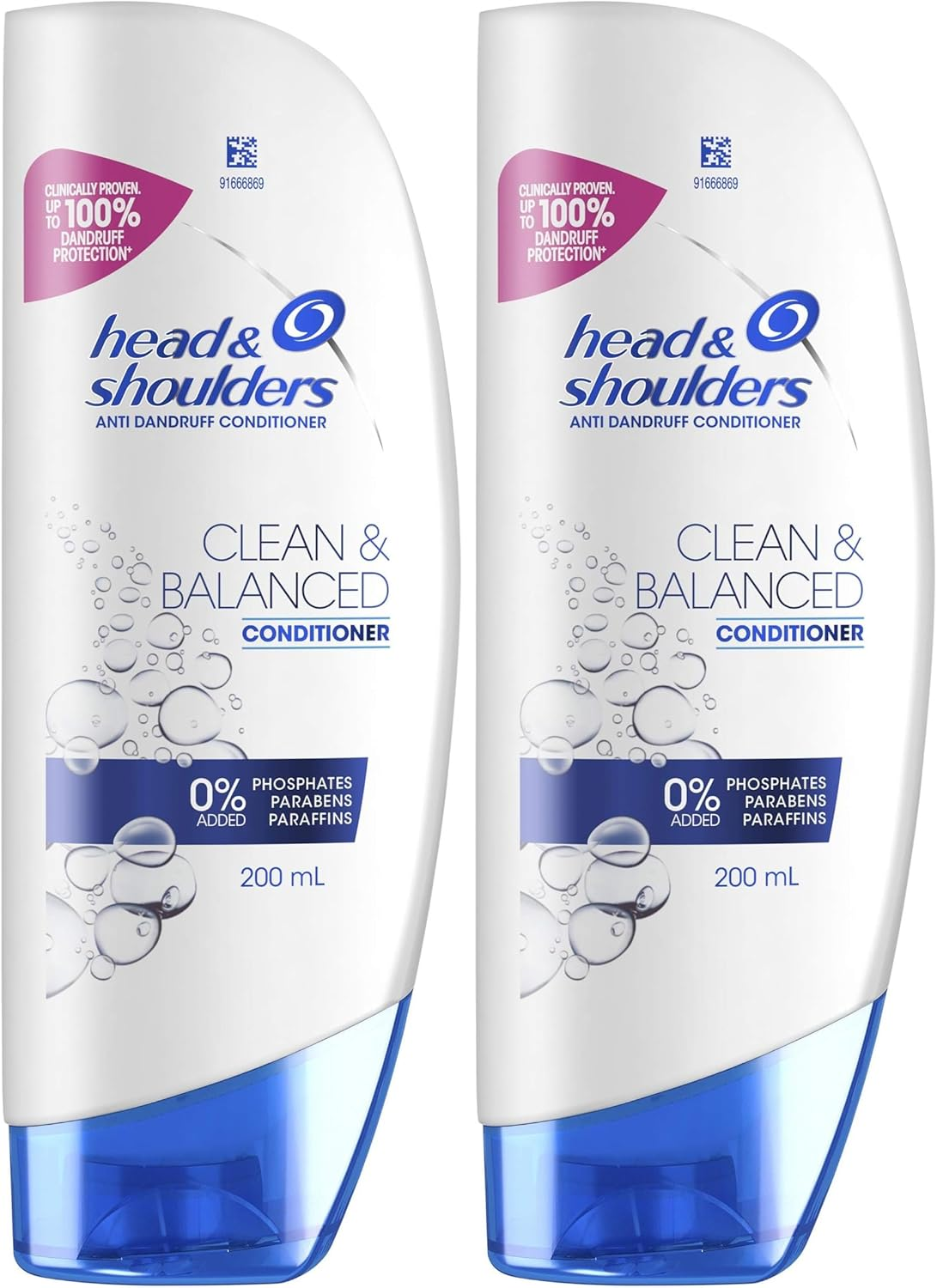 Head & Shoulders Clean and Balanced anti Dandruff Conditioner, 200Ml (Pack of 2) image number 6
