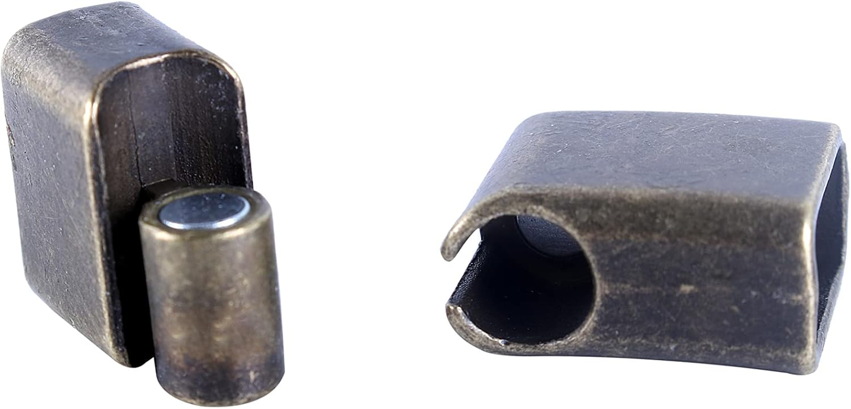 KONMAY Magnetic Jewelry Bracelet Clasps, 10 Sets 12.0X6.0Mm Antique Brass Flat Closure Magnetic End Caps for Leather Bracelet Making - Matte Black image number 7