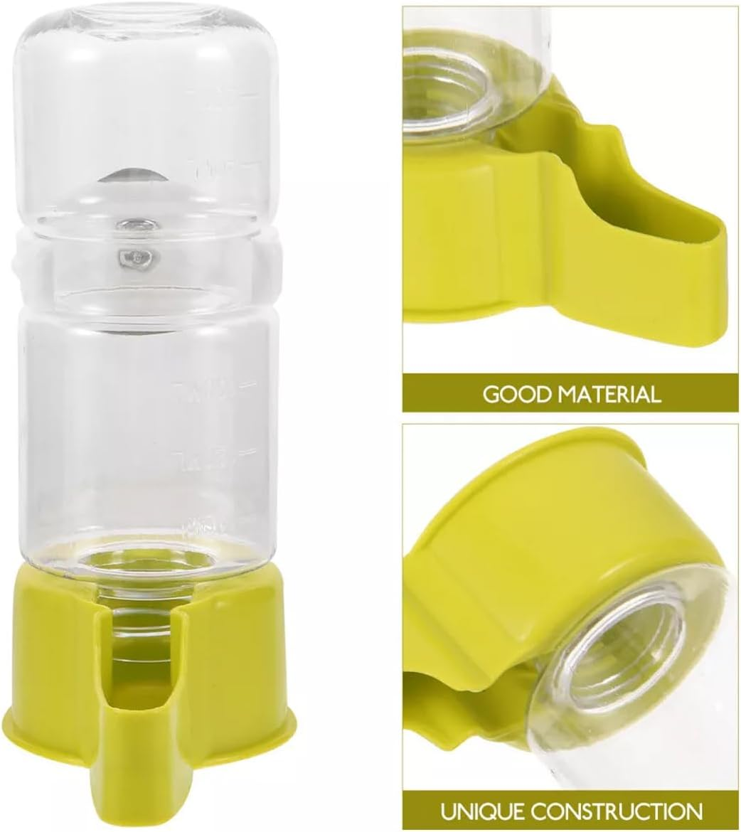 Automatic Bird Water Feeder for Parrots, Pigeons, and Small Birds, 140Ml Capacity, Transparent Bottle with Secure Cage Mount, Durable Pet Bird Supplies, Ideal for Birdcage Accessories - Blue image number 5