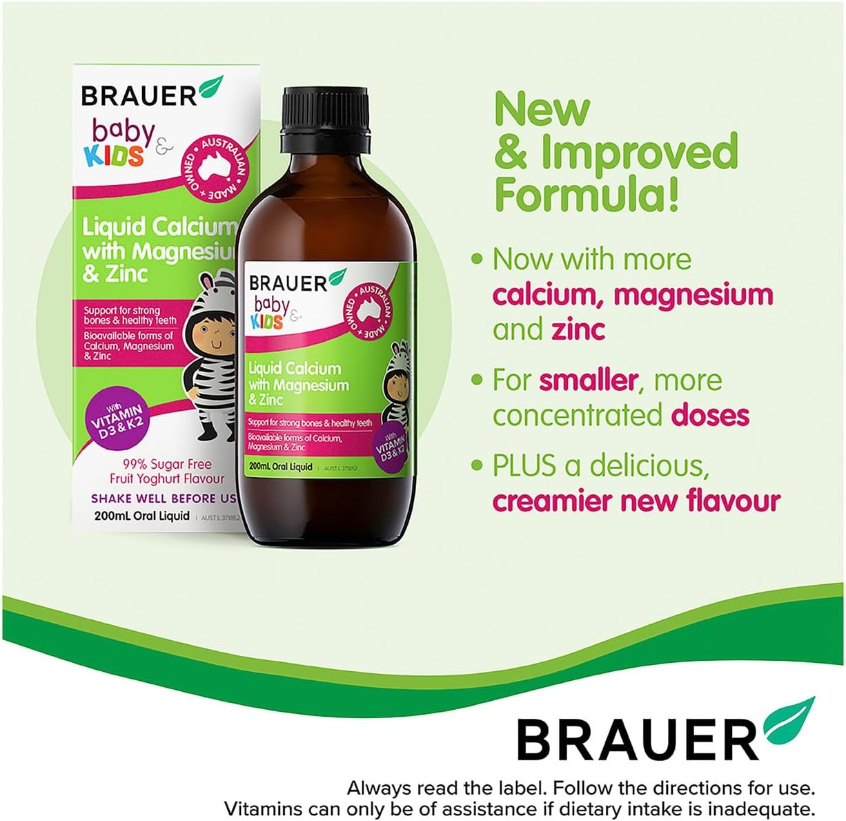 Brauer Kids Liquid Calcium with Magnesium & Zinc - 200ML image number 6