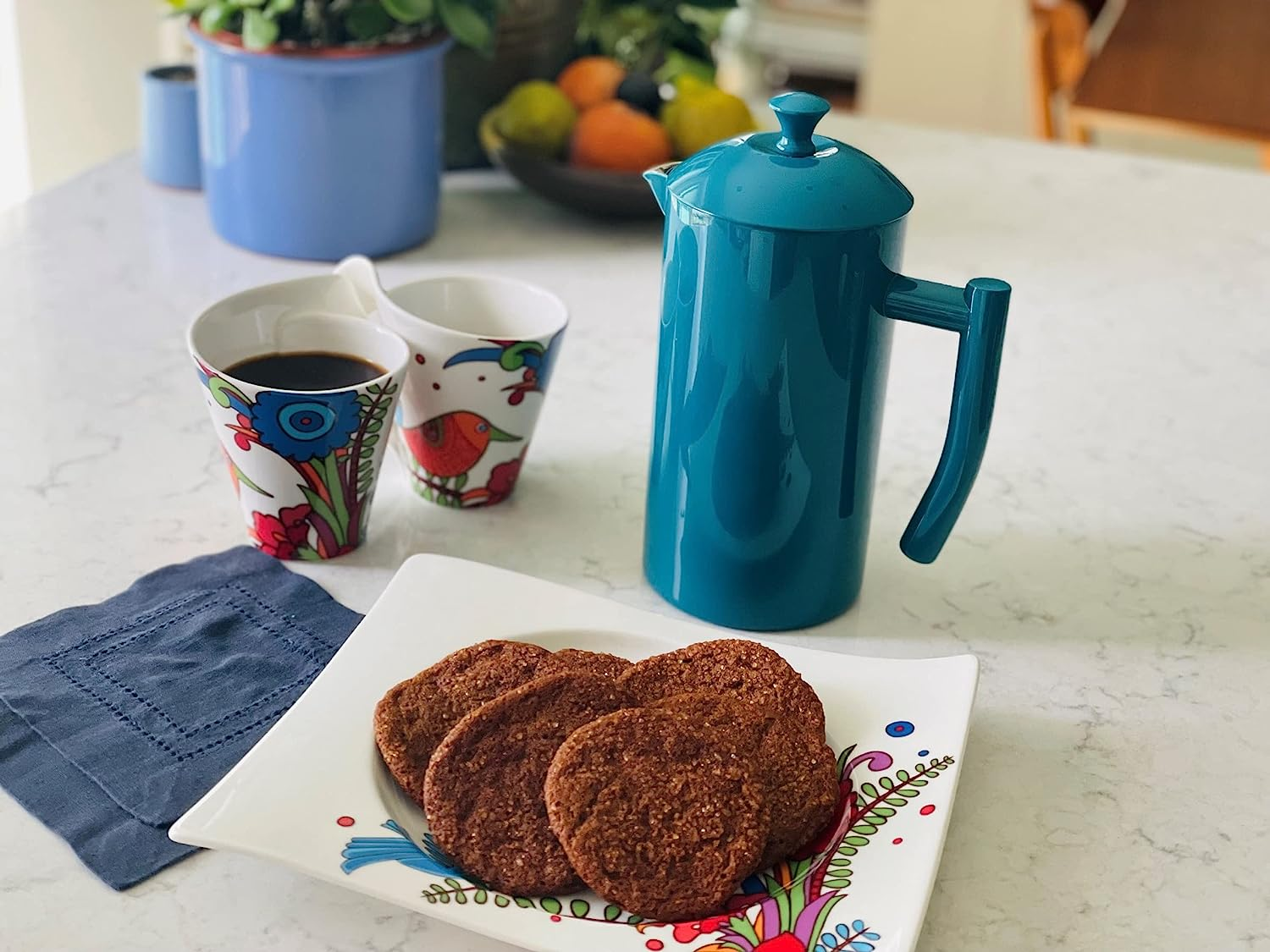 Frieling Elegant French Press Coffee Maker, 34 Fl. Oz., Dilly Bean Green image number 6