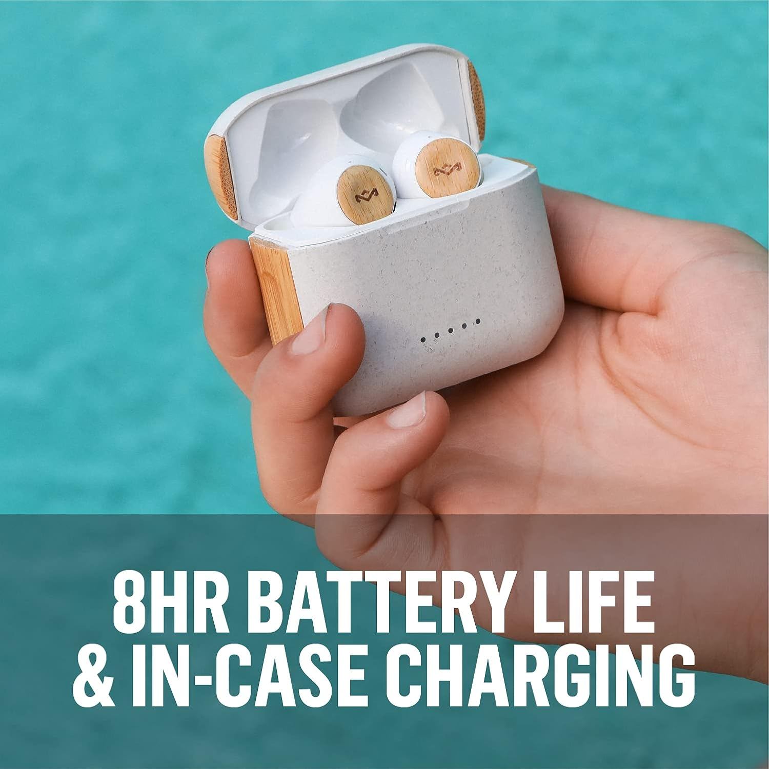 House of Marley Rebel True Wireless Earbuds, Cream