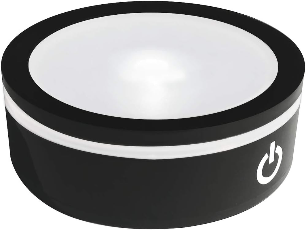 EUSTUMA LED Light Base Non-Slip round Display Stand for 3D Crystal Glass Ball Art with Sensitive Touch Switch,Multiple Colors Display,Holiday Party Decoration. (No Rotating)(Concave Base) image number 4