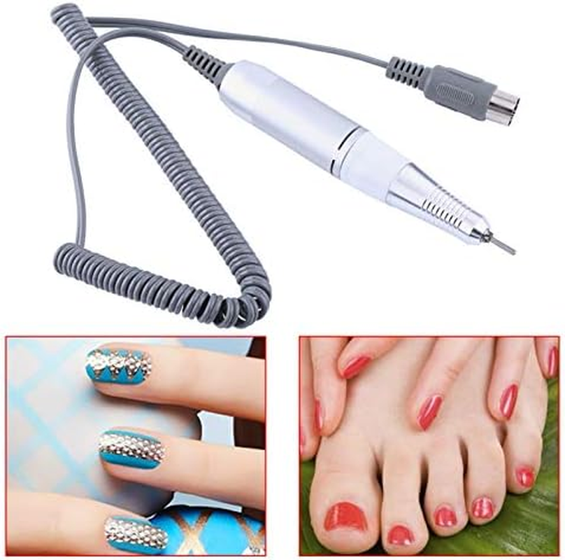 Saluaqui 1Pc Electric Nail Drill Machine, Professional Electric Manicure Pedicure Drill, Replacement Pen Nail Grinder Handpiece, Portable Electric Nail File Efile Set for Acrylic Gel Nails image number 2