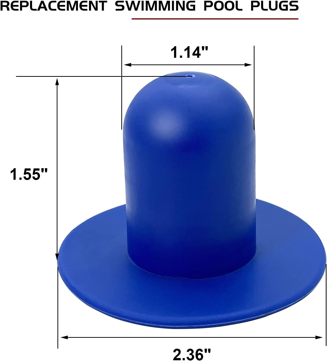 SKARUMMER Pool Wall Plug Replacement for Intex Bestway Coleman Summer Escape Ground Swimming Pools Filter Pump Strainer Hole Plug Stopper (4 Pack Blue) image number 6