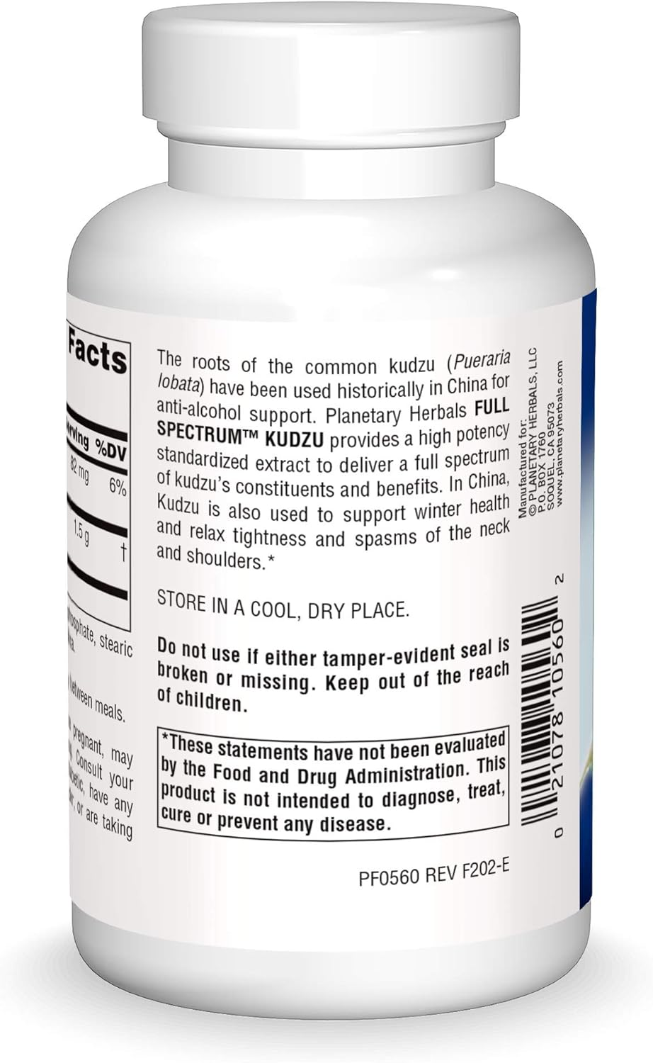 Planetary Herbals - Kudzu Full Spectrum 750 Mg. - 120 Tablets image number 5