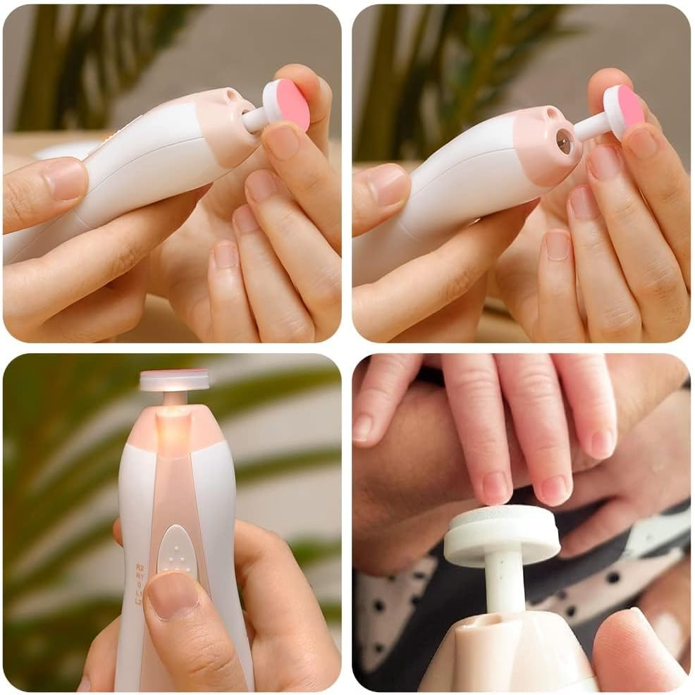 Haakaa Baby Nail Trimmer Replacement Pads Electric Baby Nail Grinding Heads for Standard Electric Kid Nail Trimmer Suits to Newborn Infant Toddler 4Pcs-Multicoloured image number 5