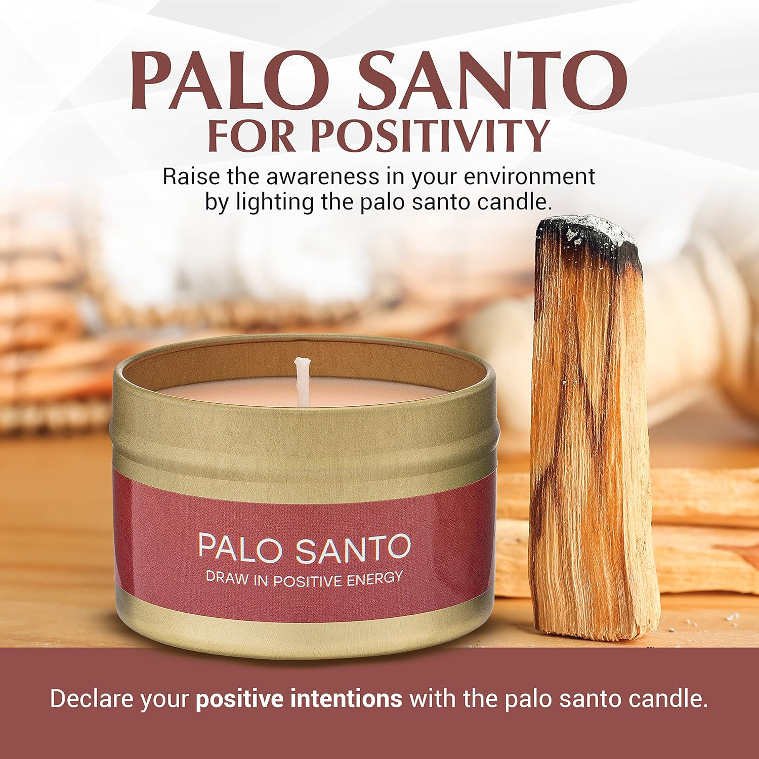 Almeara Space Cleansing Kit Sage Candle and Palo Santo Candle Set 3.7Oz Each - 100% Soy Wax Candles with Concentrated Essential Oil - Cleanse Negative Energy - Restore Positive Vibrations image number 5